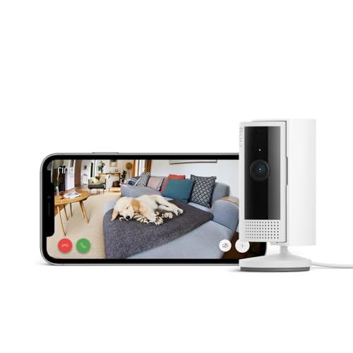 Ring Indoor Camera 2nd Gen: Pet Security 1080p HD, Two-Way Talk, Wifi, Privacy Cover, DIY - Alternative to CCTV - Free Trial