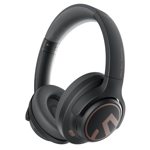 SoundPEATS Space Over Ear Bluetooth Headphones, Hybrid ANC, 123H Playtime, Wireless/Wired, Foldable - Home Office Travel
