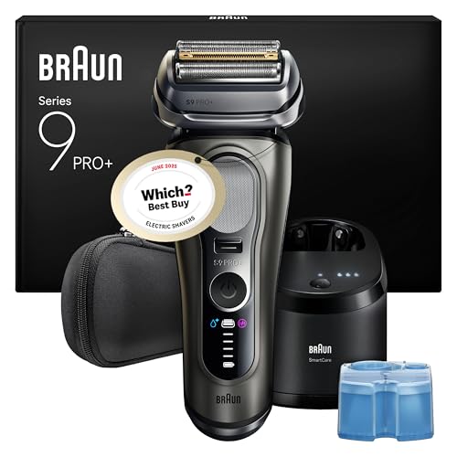 Braun Series 9 PRO+ Electric Shaver: Ultra Thin Precision Blades, SensoAdapt, Wet & Dry Razor - Men's Grooming