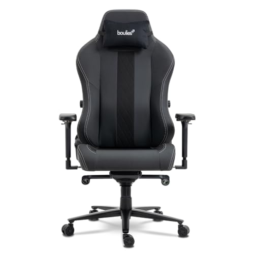 boulies Master Gaming Chair: Ergonomic Office Chair for Adults, 4D Armrests, Lumbar Support, Head Pillow