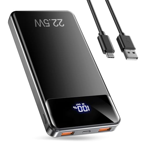 Portable Charger 12000mAh Fast Charging PD22.5W USB-C/A - Phone Battery Pack for iPhone 16 15 14 13 Plus Max