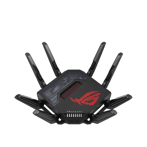 ASUS ROG Gaming Router: Quad-band WiFi, 25Gbps Speed, 4K-QAM, 10G & 2.5G Ports