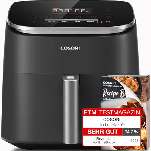 COSORI Air Fryer TurboBlaze 6L: 9 Functions, 5 Fan Speeds, Energy Saving, Quiet, 110+ Recipes
