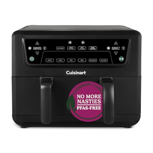 Cuisinart XXL Air Fryer 10.4 inch with Dual Zones | PFAS Free | Chemical-free Cooking | Air Fry, Roast, Grill, Bake, Dehydrate, Keep Warm
