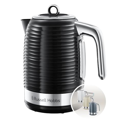 Russell Hobbs 1.7L Electric Kettle, Fast Boil 3KW, Black Textured Finish