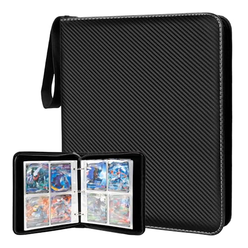 TenFans Exo-Tec 400 Card Binder - 4-Pocket Zip for TCG, Water-Resistant & Reinforced
