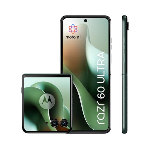 Motorola razr 60 ultra Scarab Smartphone, Dual Display, 50MP Triple Camera, AI Flip