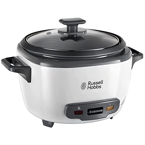 Russell Hobbs Rice Cooker: 2kg, Non-Stick Bowl, Steamer Basket, Energy Saving