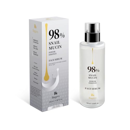 Bagavs Snail Mucin Face Serum 100ml - Anti-Wrinkle, Hydration & Brightening