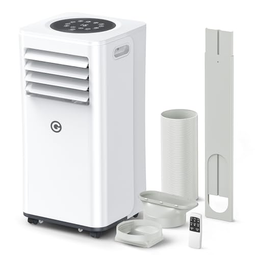 Portable Air Conditioner 9000 BTU 4-in-1 Dehumidifier & Fan - Remote Control, Digital Display - 2 Speeds, 24H Timer - 269sq.ft Room