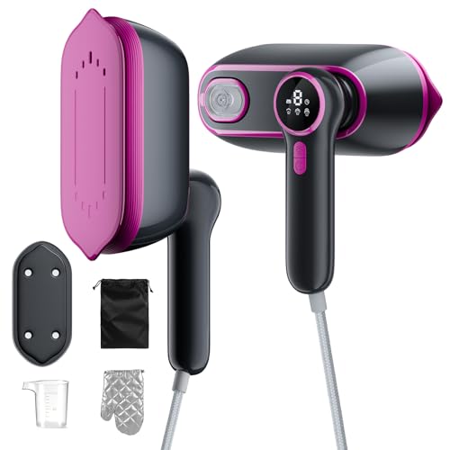 Compact Clothes Steamer: Efficient Wrinkle Removal, LED Display, Dual Mode for Home & Travel