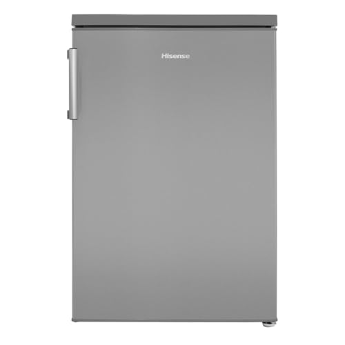 Hisense Under Counter Larder Fridge with LED Lighting, Stainless Steel - 133L, 56x84.5x57.5cm