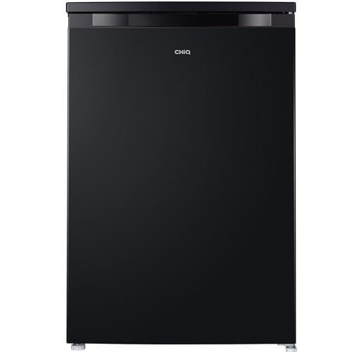 CHiQ Under Counter Fridge Freezer, 107L Ice-Box, Manual Defrost, Low-noise, 39dB, Black - Energy Saving Rated