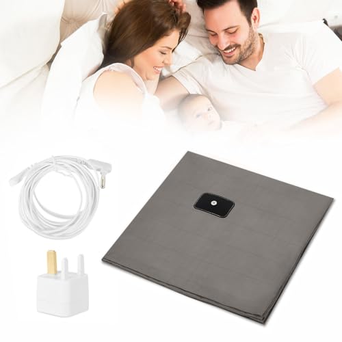 Earth Connection Organic Cotton Grounding Sheet 68x132cm for Better Sleep & Health - Silver Fiber Mat with Conductive Materials