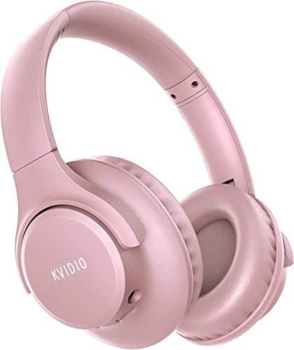 KVIDIO Over Ear Bluetooth Headphones, 65hr Playtime, Deep Bass