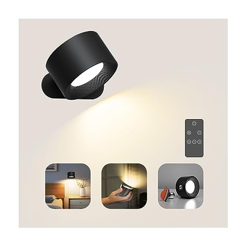 Coollamp Battery Wall Light: Remote Control, 3 Color Modes, LED Sconce