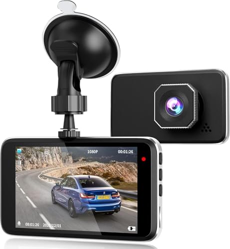Dash Cam: Full HD 1080P, 170° Wide-Angle Lens, Night Vision