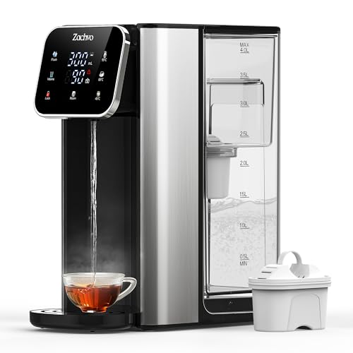 ZACHVO Hot Water Dispenser UR05 - Fast Heating, 4 Temp Settings, 4L Tank - Kitchen, Office, Home