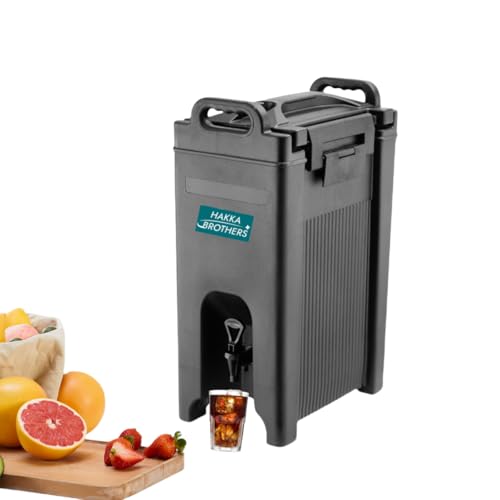 Hakka 5 Gal Insulated Beverage Dispenser: Hot/Cold, Outdoor Juice Warmer, Keeps Temp for 10 Hours