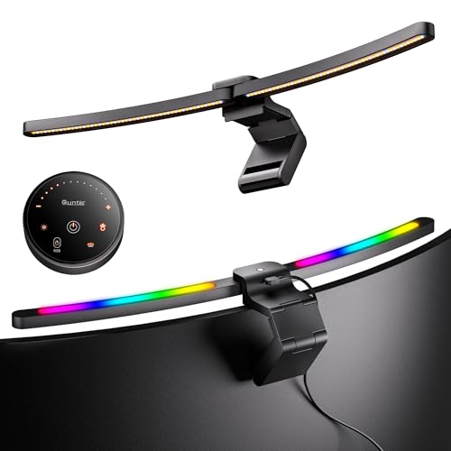 Quntis 66CM Curved Monitor Light Bar, RGB Gaming Backlight