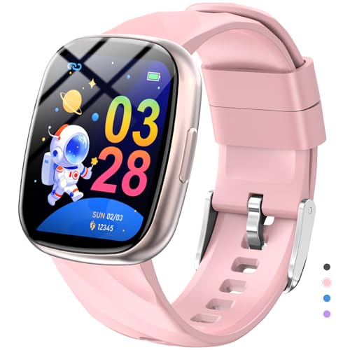 Ucani Kids Smart Watch: Fitness Tracker with 100 Sport Modes, Heart Rate, Sleep Tracker, Games for Girls Boys Teens, IP68 Waterproof