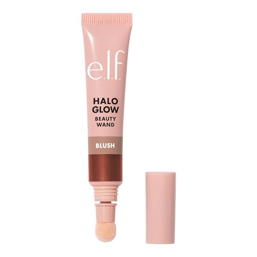 e.l.f. Halo Glow Blush Beauty Wand - Liquid Wand for Radiant Cheeks, Squalane-Infused - Vegan & Cruelty-Free