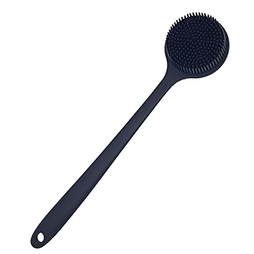 Silicone Back Scrubber with Long Handle for Shower and Bath