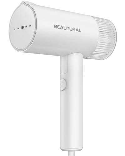 BEAUTURAL Foldable Clothes Steamer for Garments, Portable Fabric Iron