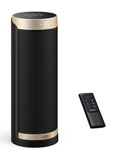 Dreo Electric Heater: Silent Ceramic, 70° Oscillation, Energy Efficient, 3-Mode, 3-Speed, Timer