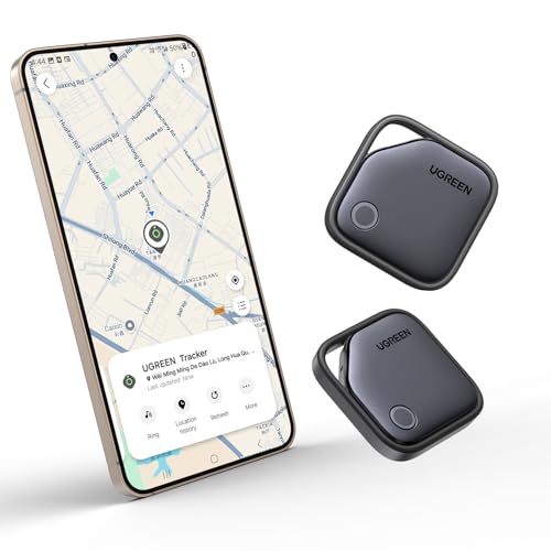 UGREEN FineTrack S 2 Pack Smart Tag for Samsung SmartThings, 550-Day Battery, Phone Find, Bluetooth Tracker