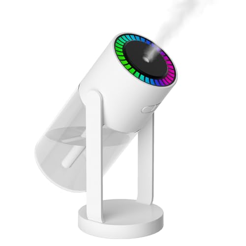 Nixtrve 550ml Ultrasonic Cool Mist USB Humidifier with Night Light - Quiet & Auto Shut-Off - Bedroom, Home, Office