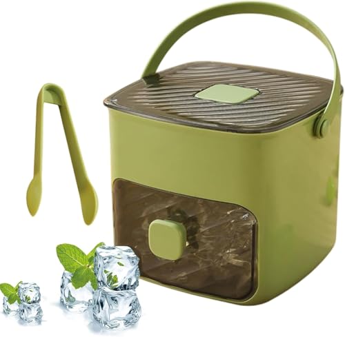 Ice Cube Maker: Quick Release Tray, Push Lever, 48-Cube Silicone Mould - Cocktails, Coffee, Juice