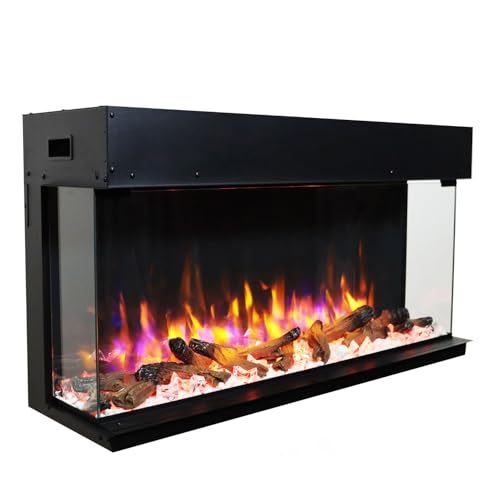 Endeavour Fires Rosedale Electric Fireplace, 3D Media Wall, Multi Flame Colors, Remote Control - 40 inch