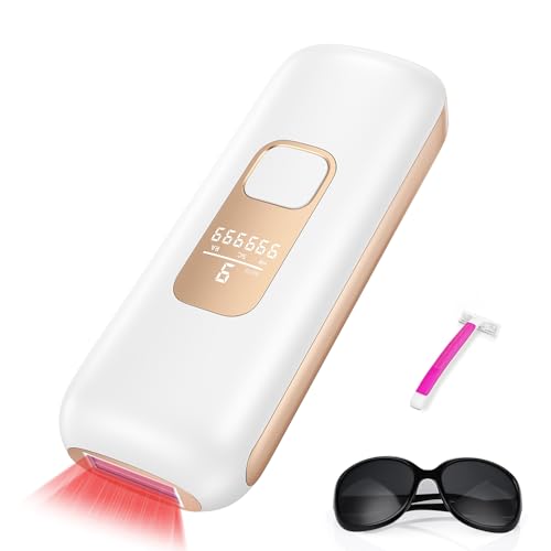 Brand IPL Hair Removal Device: 9 Energy Levels, Painless Ice Cooling, Home Laser for Women Face, Body