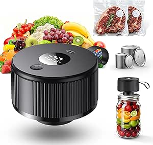 Mason Jar Vacuum Sealer Kit 3-in-1 for Food Preservation | Ideal for Canning Jams, Pickles, Dry Foods & Leftovers