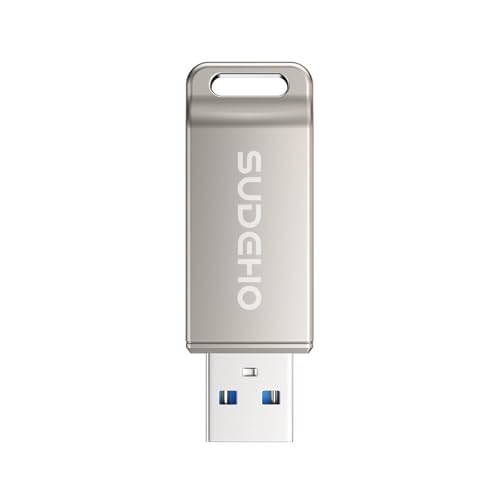 SUDEHO 16GB USB Stick: 4-in-1 Flash Drive for Smartphone, Android, Tablet, PC - Photo Backup for Photos, Videos, Files