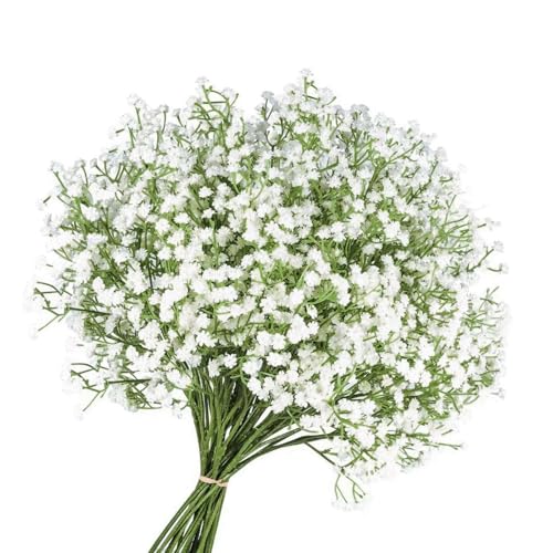 Briocht Real Touch Gypsophila Artificial Flowers, 6 Pcs - Wedding, Party, DIY Floral Arrangements