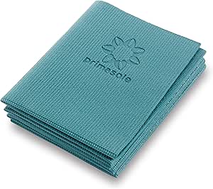 Primasole Yoga Pilates Mat: Foldable, Portable for Travel, Tear-Resistant, 4mm Thick, 9 Colors