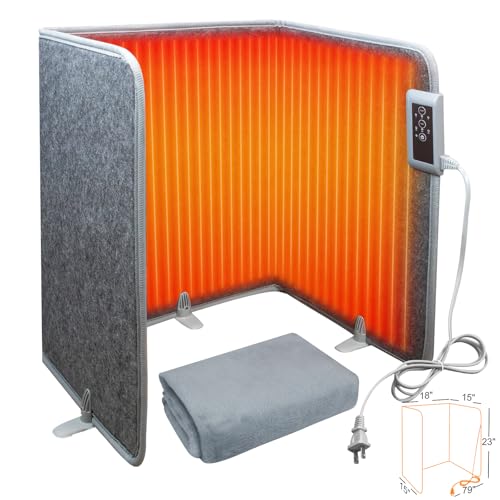 CozyHome Foldable Leg Warmer & Foot Heater, 235W Small Space Heater, Timer, Quiet - Home Office Comfort