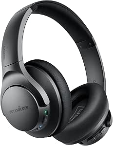 Anker Soundcore Q20 Wireless Noise Cancelling Headphones - Hi-Res Audio, Deep Bass, 60H Playtime, Foam Ear Cups