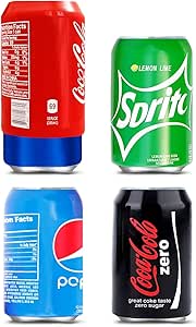 Soda Can Silicone Sleeves, Can Covers, Wraps, 12 oz (4 Pack)