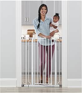 Regalo Extra Tall Walk Thru Baby Gate with Wall Cups Kit