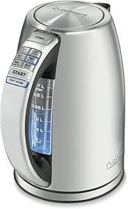 Cuisinart Electric Kettle: Cordless Tea Kettle, 1500W Fast Heat, 6 Preset Temps, 30-Min Keep Warm