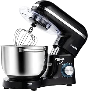 Aucma 6.5QT Stand Mixer: 660W, 6-Speed Tilt-Head Food Mixer