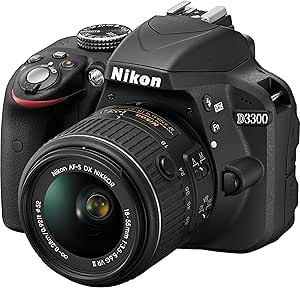 Nikon D3300 Digital SLR Camera with 24.2MP CMOS Sensor & 18-55mm VR II Lens