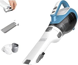 BLACK+DECKER AdvancedClean Cordless Handheld Vacuum for Home and Car Cleaning with Crevice Tool - Compact and Powerful