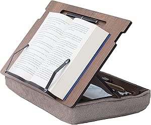 Vigo Wood Book Holder Stand - Enhance Reading Comfort with 5 Angles - Storage for Books, Tablets, Cookbooks