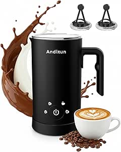 Andizun Electric Milk Frother: 4-in-1 Steamer, Frother, Warmer