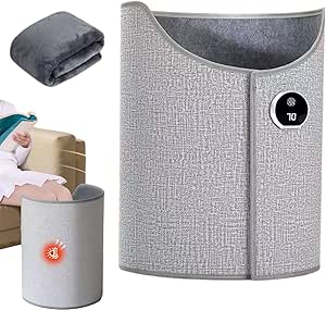 Leg-A-Loo Folding Electric Foot Warmer - Portable Leg Heater for Home & Office