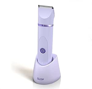 OLOV Electric Body Hair Trimmer: Groin & Bikini Groomer, Wet/Dry Shaver, USB Recharge, Waterproof Razor
